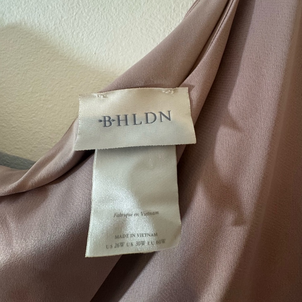 BHLDN | 26W | Dylan One-Shoulder Satin Side Slit Dress - Picture 5 of 9